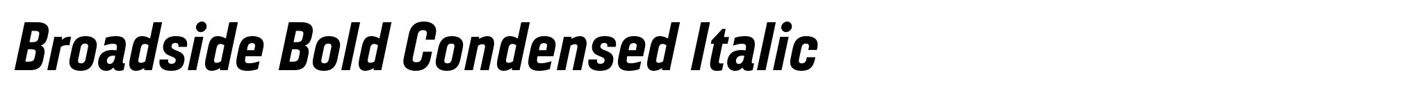 Broadside Bold Condensed Italic image
